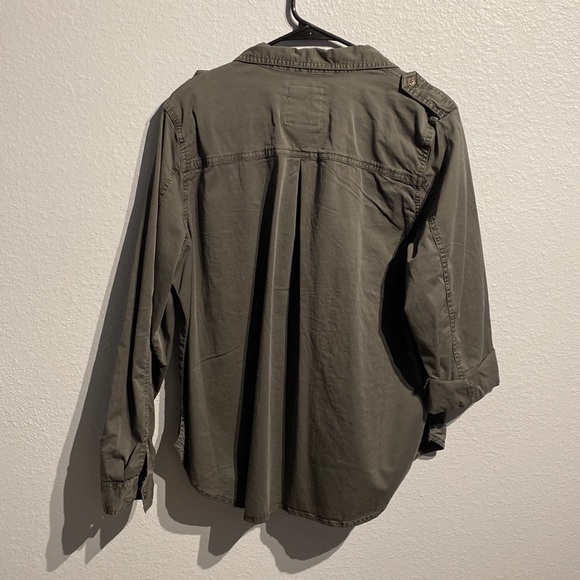 🆕WOT Sonoma Button down, deep army green XL - Picture 12 of 13
